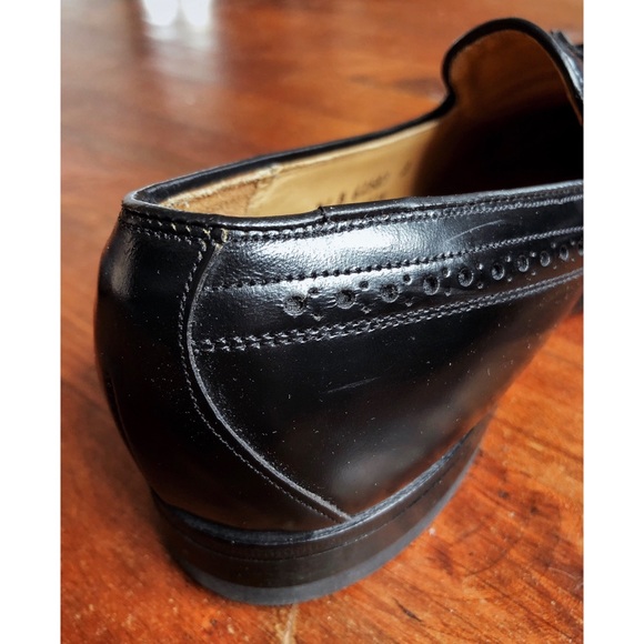 Johnston & Murphy black wingtip tassel loafers 7 D main image 8